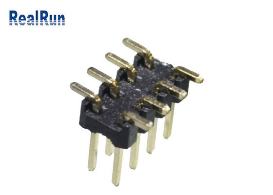 黒い2.0mmピッチPA6T 12 Pin PCBのコネクターの二重列