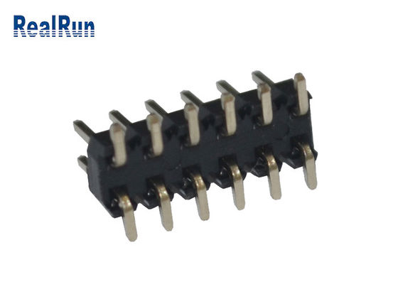 黒い2.0mmピッチPA6T 12 Pin PCBのコネクターの二重列