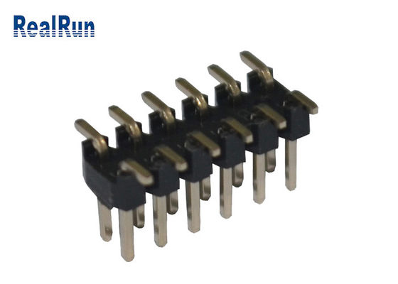 黒い2.0mmピッチPA6T 12 Pin PCBのコネクターの二重列
