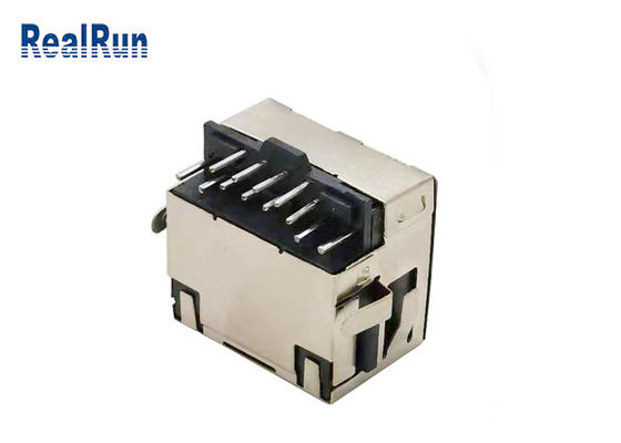 盾を持つLCP UL94V-0の蛍光体青銅RJ45のコネクター ジャック500VAC