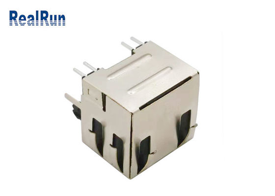 PA6T PBT RJ45のメス コネクタのソケットの伸縮性がある貝の盾