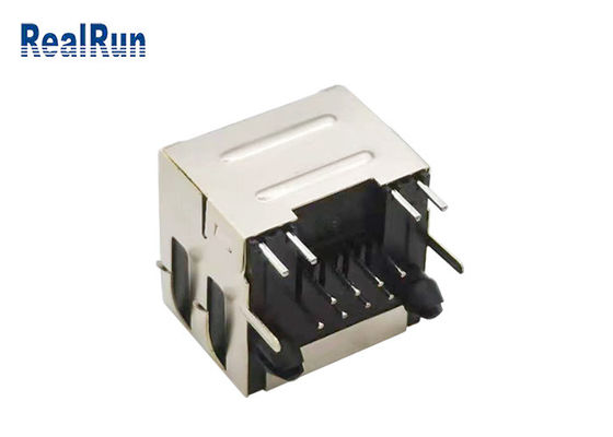 PA6T PBT RJ45のメス コネクタのソケットの伸縮性がある貝の盾