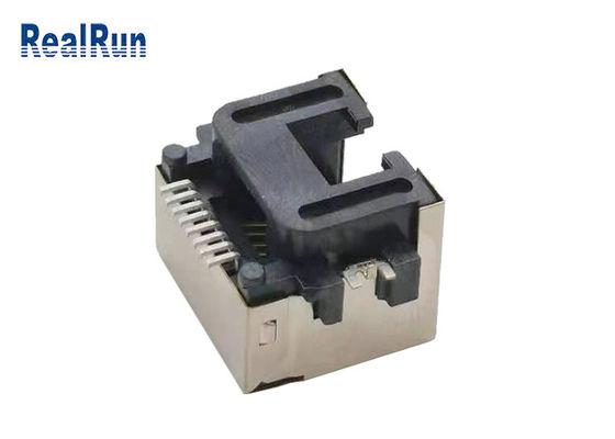 金属の貝1000VAC SMT 8pin Rj45のコネクターのソケットLCP UL94V-0