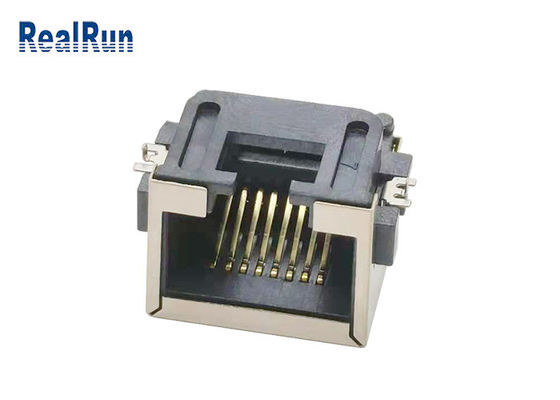 金属の貝1000VAC SMT 8pin Rj45のコネクターのソケットLCP UL94V-0