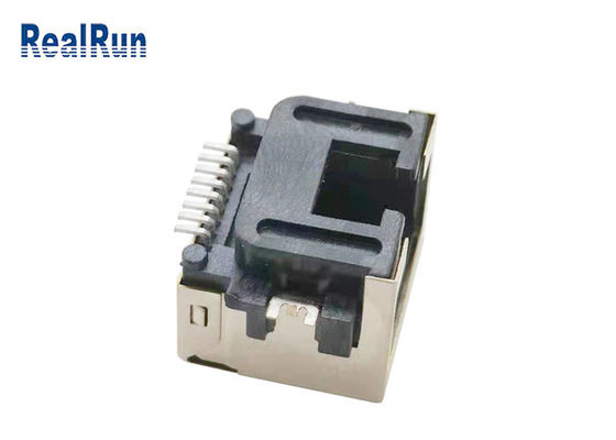金属の貝1000VAC SMT 8pin Rj45のコネクターのソケットLCP UL94V-0