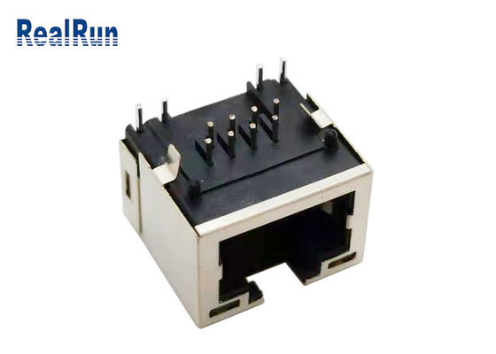 PA46 1左舷Rj45モジュラー ジャックRJ45 PCBのコネクターの銅合金