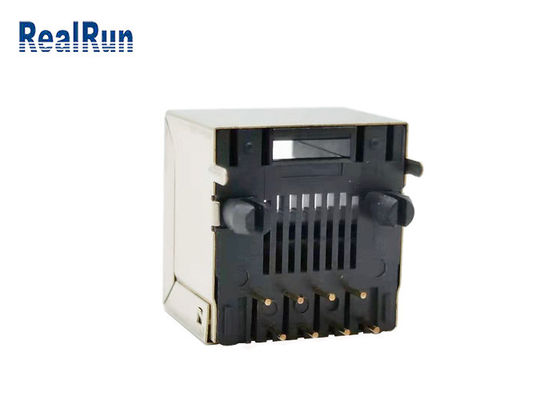 蛍光体青銅縦RJ45モジュラー ジャックのコネクターPCB UL94V-0