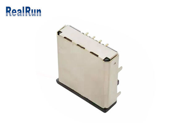 金属はモジュラー プラグLCP Rj45 PCBのコネクターRJ45-SP-37を保護した
