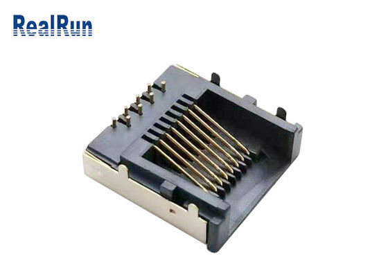 金属はモジュラー プラグLCP Rj45 PCBのコネクターRJ45-SP-37を保護した