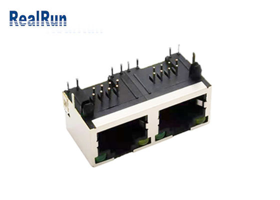 LEDが付いているPCB 8P8C RJ45のコネクターのモジュラー ジャックSGSは保護した