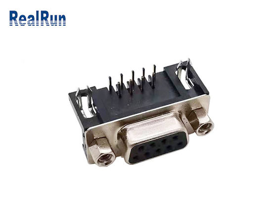 直角1000VAC PBTの絶縁体Dの潜水艦のコネクターVGA DR 9 Pin