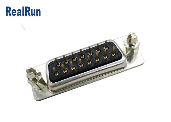 まっすぐなDP 15 Pin PCB 1000VAC Dの潜水艦のコネクター男女PBT