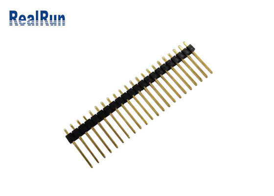 金は10UまっすぐなヘッダーのコネクターPBT UL94V-0 2.54mmピッチをめっきした