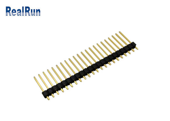金は10UまっすぐなヘッダーのコネクターPBT UL94V-0 2.54mmピッチをめっきした