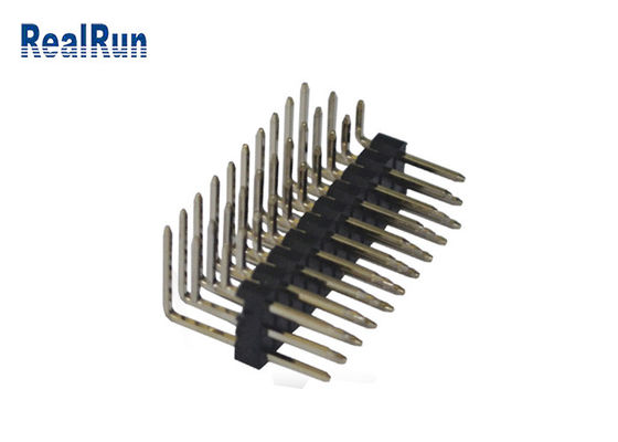 PBT 2.54mmの表面の台紙のオス・コネクタ3の列Pinヘッダー