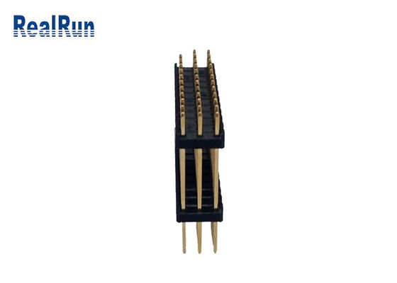 3.0Amp PBTのすくいの金によってめっきされるコネクターH2.5mm 3の列36 Pin