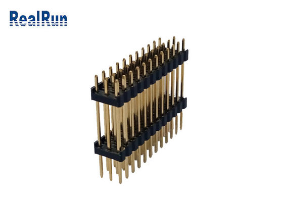 3.0Amp PBTのすくいの金によってめっきされるコネクターH2.5mm 3の列36 Pin