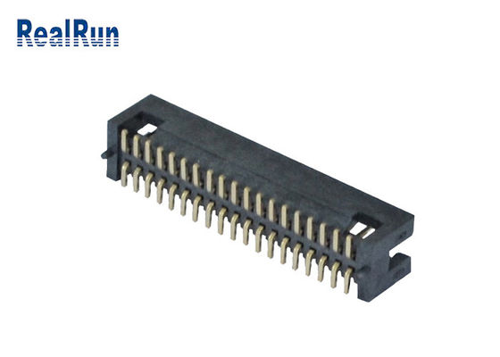 PA6T 1.27mmピッチSMT箱ヘッダーの二重列直角2*19 Pin UL94V-0