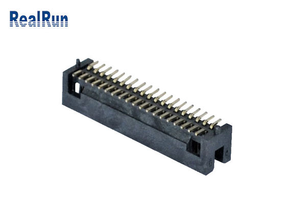 PA6T 1.27mmピッチSMT箱ヘッダーの二重列直角2*19 Pin UL94V-0
