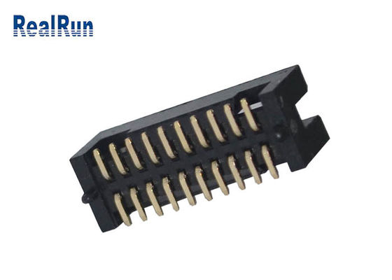 20P PCB 1.27mmピッチのはんだ箱ヘッダーの二重列PA6Tの表面の台紙