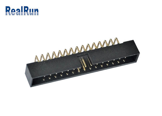 2.0mmのはんだPBT箱ヘッダーのコネクター30 Pin IDCのオス・コネクタ90度