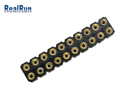 PBT 2.54mmのすくいPinの女性ヘッダー20 Pinの二重列のソケットのコネクター