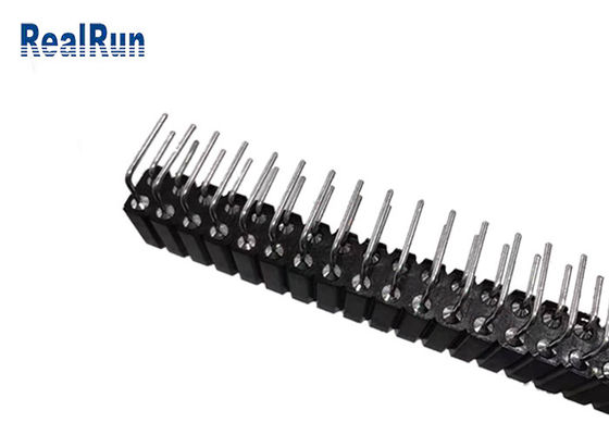 UL94V-0 2.54mm円形の女性Pinヘッダー直角の80のPin SGS