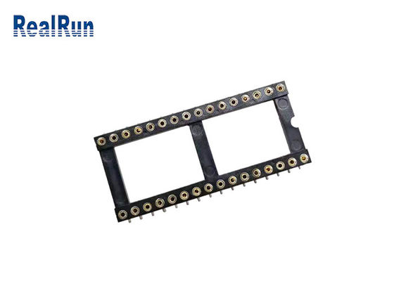 1.778mm SMTの円形の穴ICのソケットのコネクター32 Pin PPS UL94V-0
