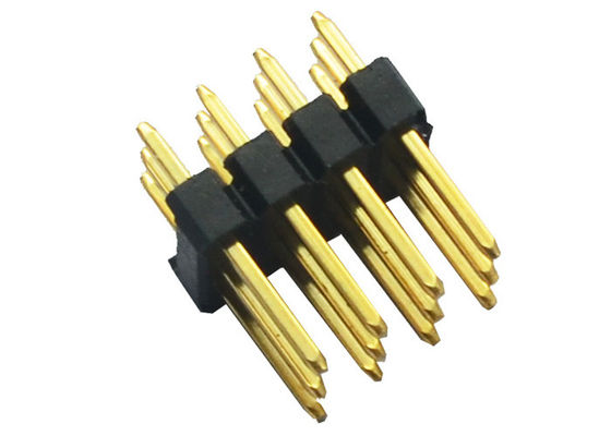 PA6T 2.54mmピッチのはんだヘッダーのコネクター3*4 12 Pin 180°のすくい