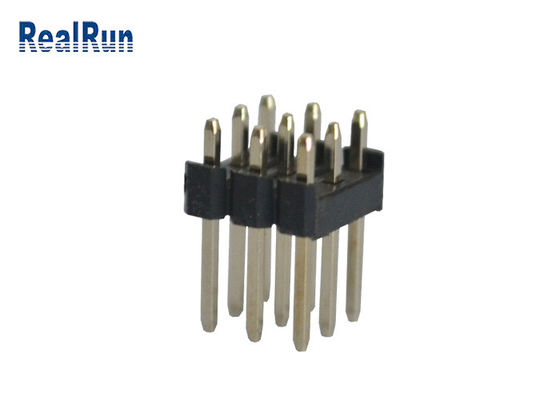 PA6T 2.54mmピッチのはんだヘッダーのコネクター3*4 12 Pin 180°のすくい