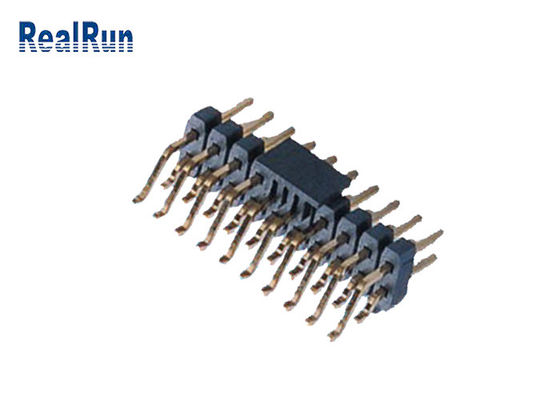 帽子のポストと横の二重列PA6T 20P SMD PinヘッダーPA6T