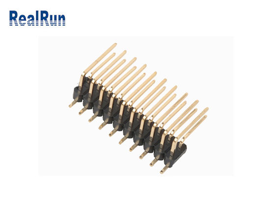 DC500Vの二重層SMD Pinヘッダー直角の真鍮PA6T PBT