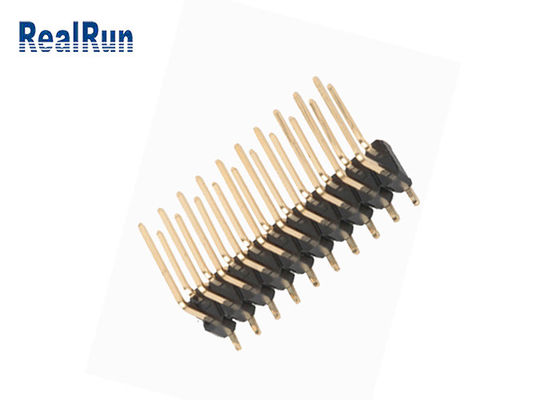 DC500Vの二重層SMD Pinヘッダー直角の真鍮PA6T PBT