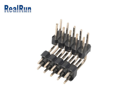 PA6T PBT LCP真鍮Pinヘッダー10P DC500V 2の列ヘッダーのコネクター