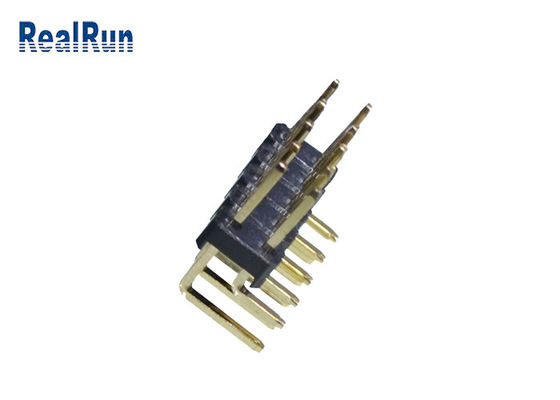 3Amp LCP PBT 1000VAC Pinヘッダーのコネクター2.54mmの二重列PA6T