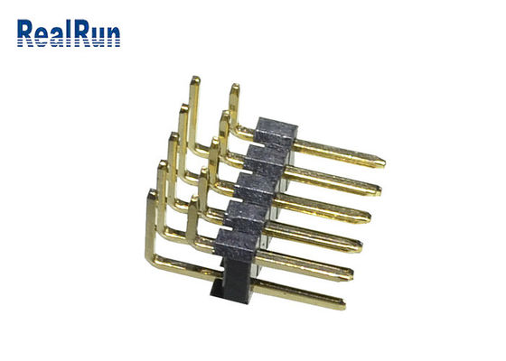 3Amp LCP PBT 1000VAC Pinヘッダーのコネクター2.54mmの二重列PA6T