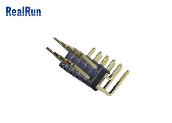 3Amp LCP PBT 1000VAC Pinヘッダーのコネクター2.54mmの二重列PA6T
