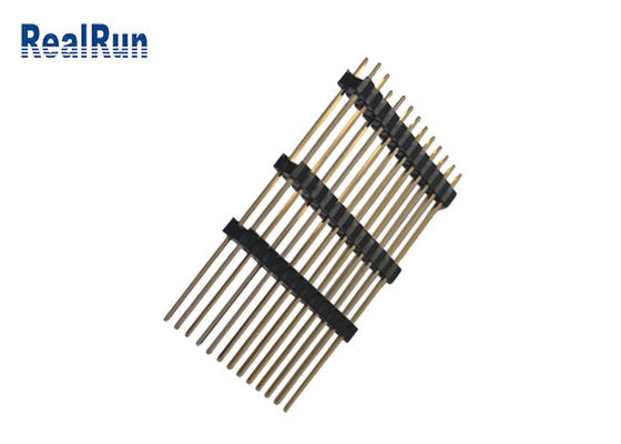 まっすぐのPBT LCP PA6T 40Pの二重列Pinヘッダーの3プラスチックAu 3U」