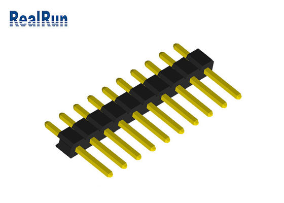 1x10P UL94V-0の単一の列PinヘッダーPA6T PBT PCB板コネクター