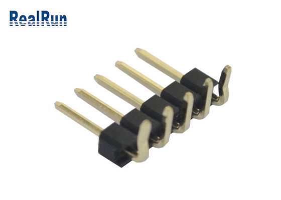 3A 5P PA6T PBT LCP SMT Pinヘッダー2.54mmの単一の列直角UL94V-0