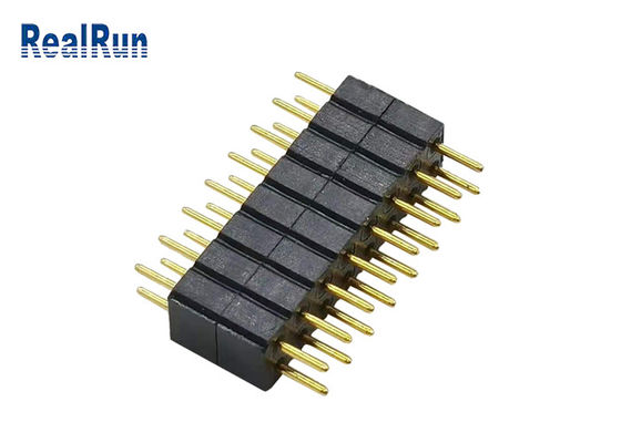 Pinヘッダーのすくいのコネクター16Pの倍の列PPSのあたりの2.0mm LCP PBT PA6T