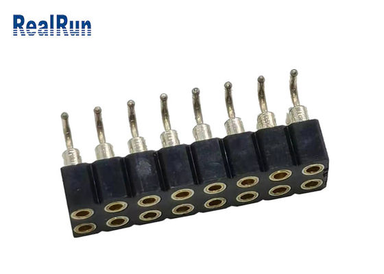 PBT PA6T PPS L7.40女性ヘッダーのコネクター2.54mmピッチSMT SMD ISO9001