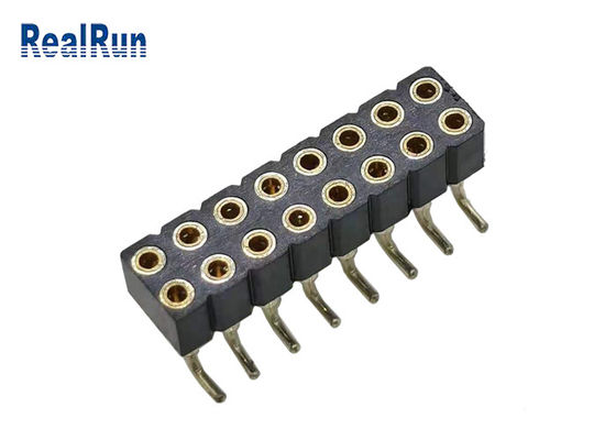 PBT PA6T PPS L7.40女性ヘッダーのコネクター2.54mmピッチSMT SMD ISO9001