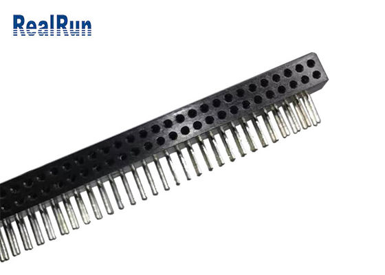 真鍮CuZn38Pbの円形Pinの女性ヘッダー70P直角PA6T PPS