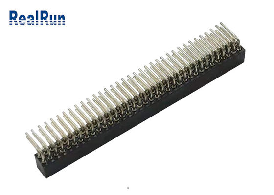 真鍮CuZn38Pbの円形Pinの女性ヘッダー70P直角PA6T PPS
