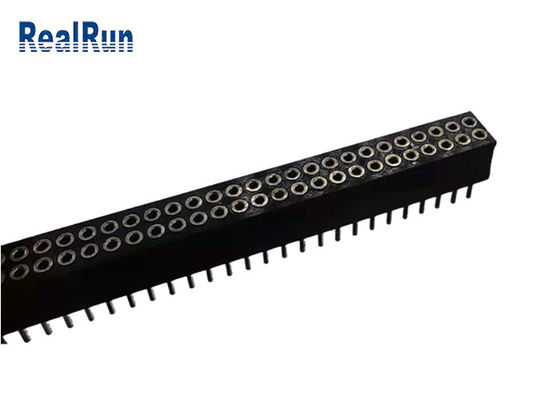 女性PinヘッダーUL94V-0ポリエステル黄銅H59-3 PA6TのあたりのPPS LCP