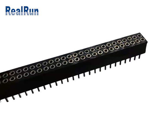 女性PinヘッダーUL94V-0ポリエステル黄銅H59-3 PA6TのあたりのPPS LCP