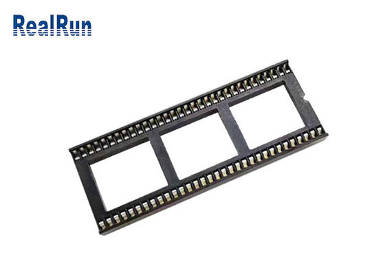 PCB 64P 1.778mm ICのテキストのソケットのコネクターのすくいPBT UL94V-0の蛍光体青銅