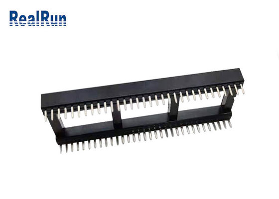 PCB 64P 1.778mm ICのテキストのソケットのコネクターのすくいPBT UL94V-0の蛍光体青銅