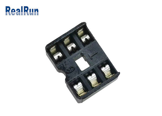 まっすぐのUL94V-0 PA6Tの正方形Pinの女性ヘッダー2*3P 180° 2.54mm RoHS